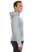 J America JA8915 Mens Vintage Zen Burnout Fleece Hooded Sweatshirt Hoodie Cement Grey Side