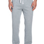 J America Mens Open Bottom Fleece Sweatpants w/ Pockets - Oxford Grey
