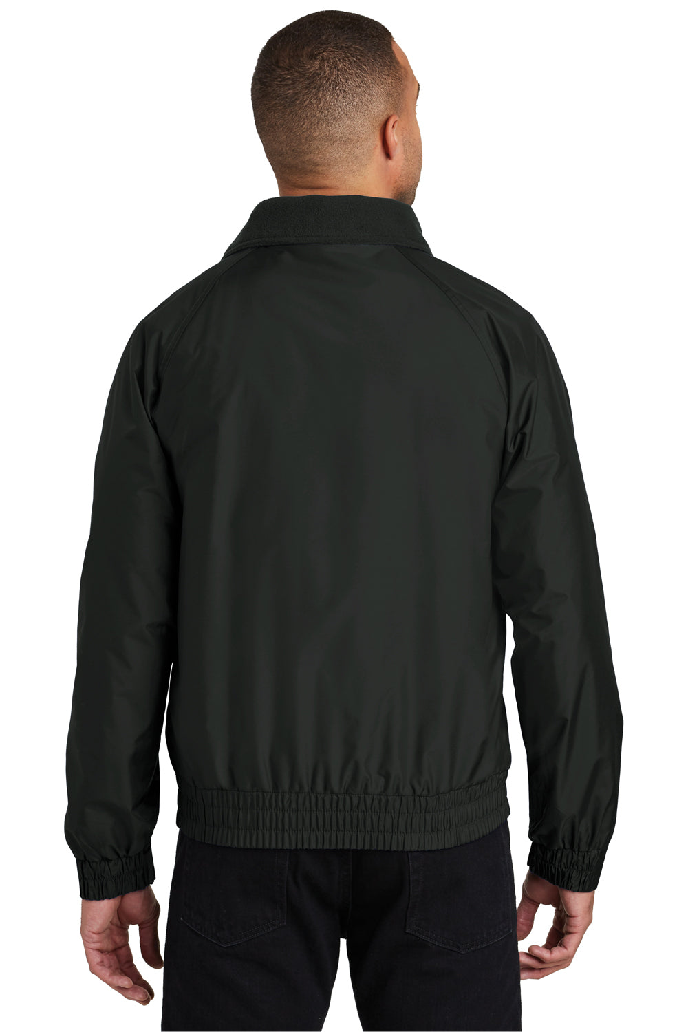 Port Authority JP54 Mens Competitor Wind & Water Resistant Full Zip Jacket Black Back