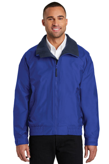 Port Authority JP54 Mens Competitor Wind & Water Resistant Full Zip Jacket Royal Blue Front
