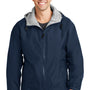 Port Authority Mens Team Wind & Water Resistant Full Zip Hooded Jacket - Bright Navy Blue