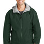Port Authority Mens Team Wind & Water Resistant Full Zip Hooded Jacket - Hunter Green