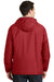 Port Authority JP56 Mens Team Wind & Water Resistant Full Zip Hooded Jacket Red Back