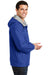 Port Authority JP56 Mens Team Wind & Water Resistant Full Zip Hooded Jacket Royal Blue Side