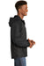 Sport-Tek JST40 Mens Wind & Water Resistant Full Zip Hooded Jacket Black Side