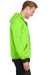 Sport-Tek JST53 Mens Wind & Water Resistant Full Zip Hooded Jacket Lime Green Side