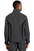 Sport-Tek JST60 Mens Water Resistant Full Zip Jacket Graphite Grey/Black Back