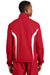 Sport-Tek JST60 Mens Water Resistant Full Zip Jacket Red Back
