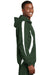 Sport-Tek JST63 Mens 1/4 Zip Hooded Jacket Forest Green Side