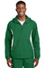Sport-Tek JST63 Mens 1/4 Zip Hooded Jacket Kelly Green Front