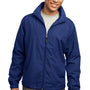 Sport-Tek Mens Water Resistant Full Zip Wind Jacket - True Royal Blue