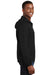 Sport-Tek JST73 Mens Water Resistant Full Zip Hooded Jacket Black Side