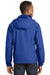 Sport-Tek JST73 Mens Water Resistant Full Zip Hooded Jacket Royal Blue Back
