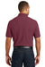 Port Authority K100 Mens Core Classic Short Sleeve Polo Shirt Burgundy Back