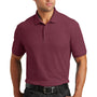 Port Authority Mens Core Classic Short Sleeve Polo Shirt - Burgundy