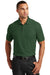 Port Authority K100 Mens Core Classic Short Sleeve Polo Shirt Forest Green Front