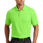 Port Authority Mens Core Classic Short Sleeve Polo Shirt - Lime Green - Closeout