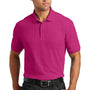 Port Authority Mens Core Classic Short Sleeve Polo Shirt - Azalea Pink - Closeout