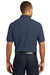 Port Authority K100 Mens Core Classic Short Sleeve Polo Shirt Navy Blue Back