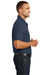 Port Authority K100 Mens Core Classic Short Sleeve Polo Shirt Navy Blue Side