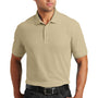 Port Authority Mens Core Classic Short Sleeve Polo Shirt - Wheat - Closeout