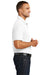 Port Authority K100 Mens Core Classic Short Sleeve Polo Shirt White Side