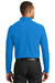 Port Authority K100LS Mens Core Classic Long Sleeve Polo Shirt Coastal Blue Back