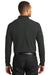 Port Authority K100LS Mens Core Classic Long Sleeve Polo Shirt Black Back