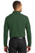 Port Authority K100LS Mens Core Classic Long Sleeve Polo Shirt Forest Green Back