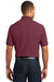 Port Authority K100P Mens Core Classic Short Sleeve Polo Shirt w/ Pocket Burgundy Back