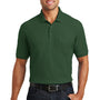 Port Authority Mens Core Classic Short Sleeve Polo Shirt w/ Pocket - Deep Forest Green - Closeout