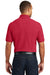 Port Authority K100P Mens Core Classic Short Sleeve Polo Shirt w/ Pocket Red Back