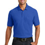Port Authority Mens Core Classic Short Sleeve Polo Shirt w/ Pocket - True Royal Blue