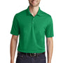 Port Authority Mens Dry Zone Moisture Wicking Short Sleeve Polo Shirt - Bright Kelly Green