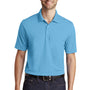 Port Authority Mens Dry Zone Moisture Wicking Short Sleeve Polo Shirt - Carolina Blue