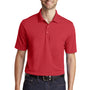 Port Authority Mens Dry Zone Moisture Wicking Short Sleeve Polo Shirt - Rich Red