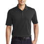 Port Authority Mens Dry Zone Moisture Wicking Short Sleeve Polo Shirt w/ Pocket - Deep Black