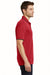 Port Authority K111 Mens Dry Zone Moisture Wicking Short Sleeve Polo Shirt Red/Black Side