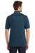 Port Authority K111 Mens Dry Zone Moisture Wicking Short Sleeve Polo Shirt Navy Blue/White Back