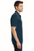 Port Authority K111 Mens Dry Zone Moisture Wicking Short Sleeve Polo Shirt Navy Blue/White Side