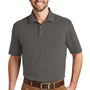 Port Authority Mens SuperPro Moisture Wicking Short Sleeve Polo Shirt - Sterling Grey - Closeout