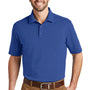 Port Authority Mens SuperPro Moisture Wicking Short Sleeve Polo Shirt - True Blue - Closeout