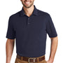 Port Authority Mens SuperPro Moisture Wicking Short Sleeve Polo Shirt - True Navy Blue - Closeout