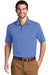 Port Authority K164 Mens SuperPro Moisture Wicking Short Sleeve Polo Shirt Ultramarine Blue Front