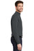 Port Authority K321 Mens Long Sleeve Mock Neck T-Shirt Steel Grey Side