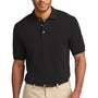 Port Authority Mens Shrink Resistant Short Sleeve Polo Shirt - Black