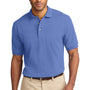 Port Authority Mens Shrink Resistant Short Sleeve Polo Shirt - Blueberry - Closeout