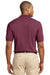 Port Authority K420 Mens Short Sleeve Polo Shirt Burgundy Back