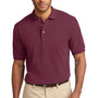Port Authority Mens Shrink Resistant Short Sleeve Polo Shirt - Burgundy - Closeout