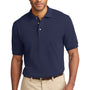 Port Authority Mens Shrink Resistant Short Sleeve Polo Shirt - Navy Blue